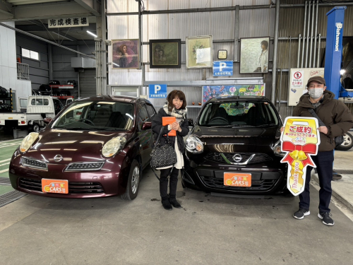 日産 マーチ 1.2 S　ご納車させて頂きました。